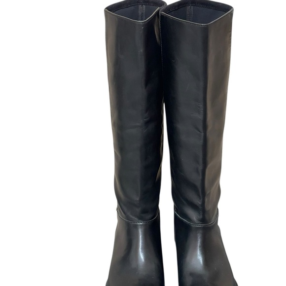 New! Cole Haan Adler Tall Stretch Back Riding black boots size 8.5B - Picture 4 of 16